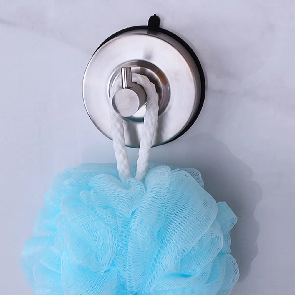 

Stainless Steel Suction Cup Hook Bathroom Toilet Wall Hook for Towel Shower Curtain Mop Heavy Duty Reusable