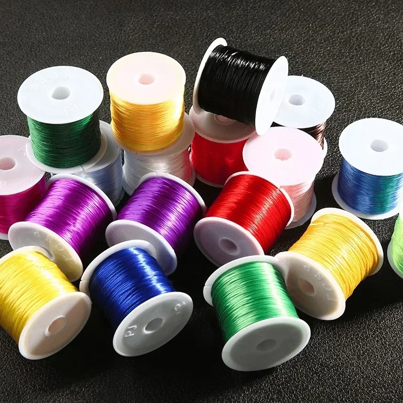 10M/Roll Sterke Elastisch Kristal Kralen Koord 1mm voor Armbanden Stretch Draad String Ketting DIY Sieraden Maken koorden Lijn