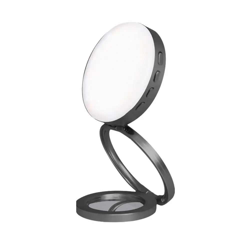 Foldablbe Magnetic LED Fill Light for Phone Selfie Light LED Video Light 2500K-9000K Makeup Mirror for Smartphone Vlog Self H7U3