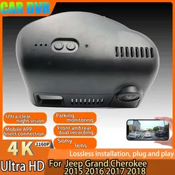 4K 2160P Plug And Play Easy installation Wifi Car DVR Dash Cam For Jeep Grand Cherokee 2015 2016 2017 2018 Control By Mobile APP