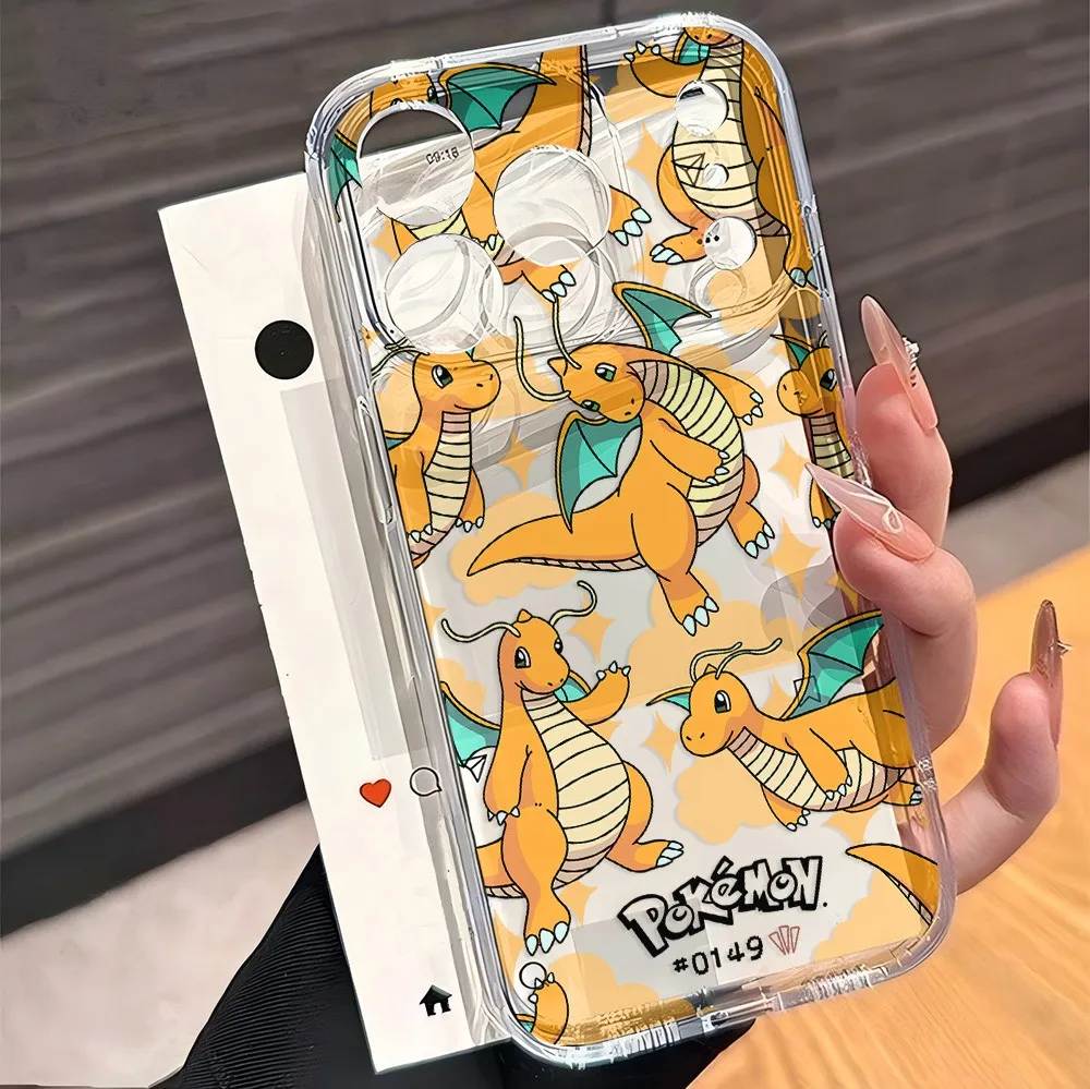 HEISSE Anime Niedliche P-Pokemons Handyhülle für iPhone 17e 17 16 16e 15 14 13 12 11 Mini Pro Max X XR XSMax Air Plus Transparent