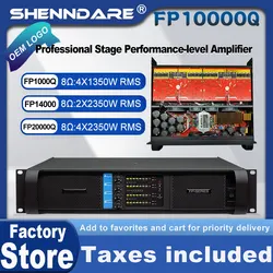 Original brand LOGO FP10000Q Professional Digital Power Amplifier 1x1350W 8OHM High Power Subwoofer Amplifier Line Array Speaker