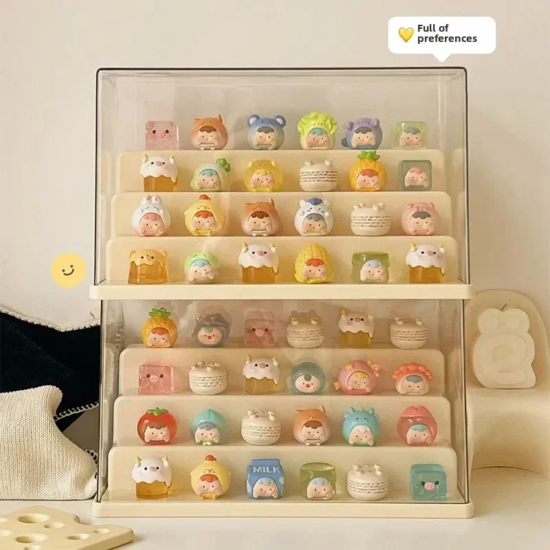 High-End-Acryl-Display-Box, Aufbewahrungsschrank, staubdichte Vitrine für Modellfiguren, Heimgebrauch, transparenter Organizer