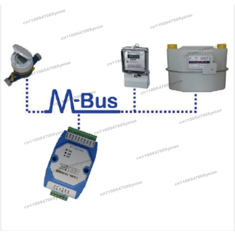 FOR MBUS/M-BUS Master Station To RS485/RS232 Converter, Meter Reading Concentrator Can Be Connected To 500 Slave Stations
