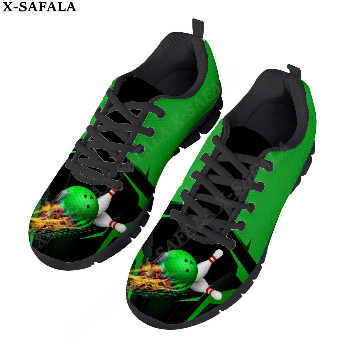 Bowlingspeler Clubprint Heren Casual Basis Dagelijkse Schoenen Ademend Lightweiht Mesh Veterschoenen Heren Dames Sportschoenen-4