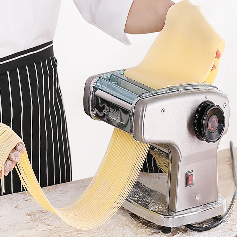 Electric Noodle Machine Pasta Noodle Maker Machine Commercial Household Stainless Steel Noodle Press Spaghetti Machine