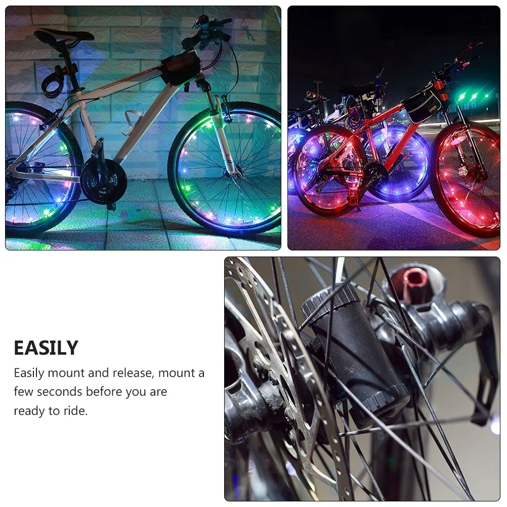 

Bike Wheel Light 950mAh USB Rechargeable Waterproof LED Bicycle Lights for Night Riding String Lights 2M