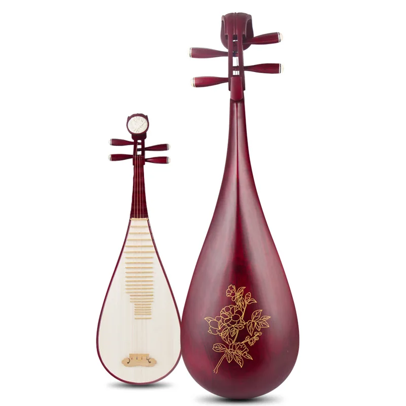 Pipa Instrument Beginner Entry-Level Adult Playing and Strumming Rosewood Pipa Performance National Instrument Rosewood Grading