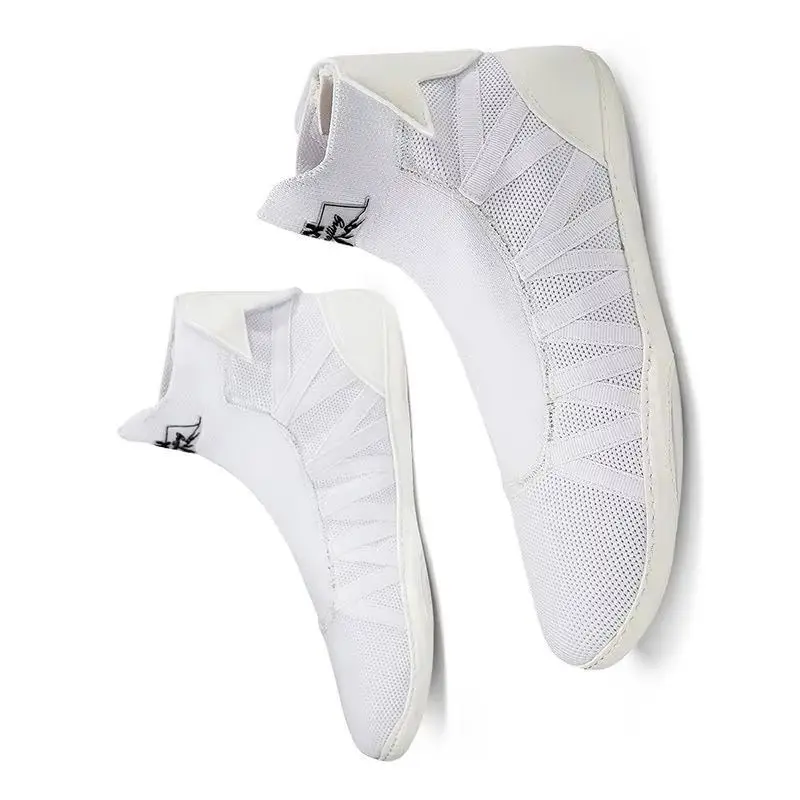 

Новинка 2024, борцовские ботинки для мужчин и женщин, белые дышащие носки, боксерские ботинки унисекс, носимые боевые ботинки для пар