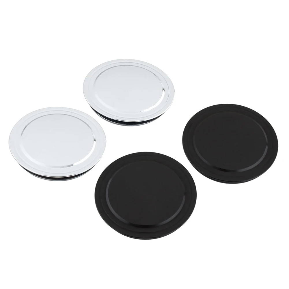 1Pair Motorbike Alloy Frame Hole Plug Cap Cover Black/Silver for Yamaha VMAX 1200 1985-2007