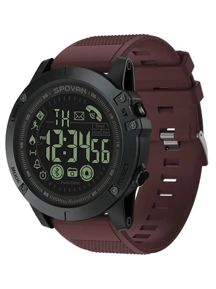 SPOVAN PR1 Bluetoothes Men's Watch Fashion Sport Clock Digital Watch 2 Years Battery Life 50m Waterproof watch Relogio Feminino