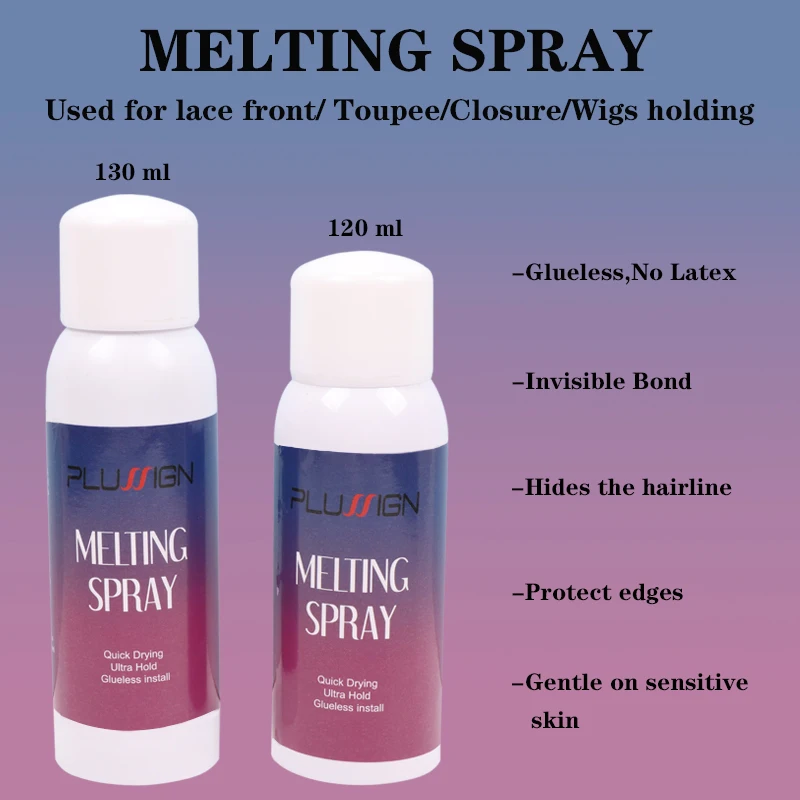 melting spray for lace wigs invisible 120ml melting spray for lace wigs ebin waterproof lace wig glue spray 120ml wholesale