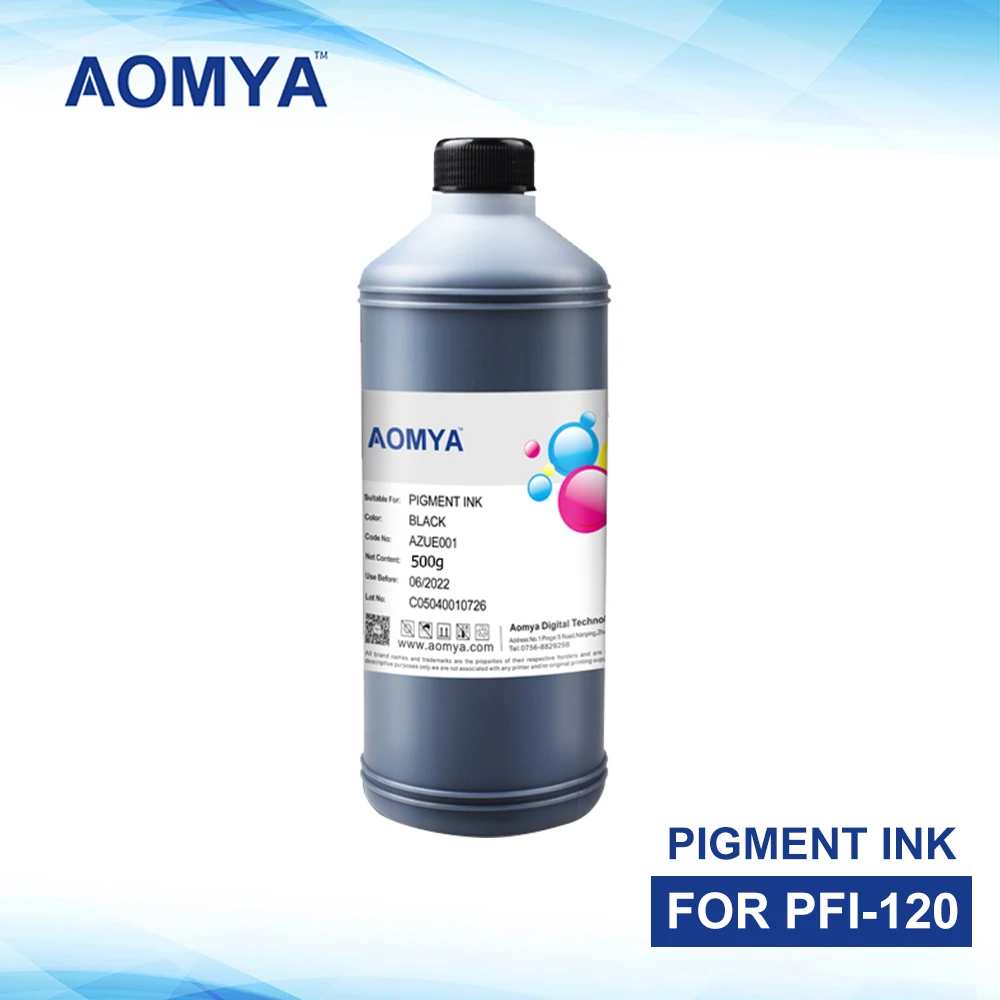 500ML Each Bottle PFI120 PFI 120 Pigment Ink for Canon TM200 TM205 TM300 TM305 200 205 300 305 Printer Ink Refill Kit