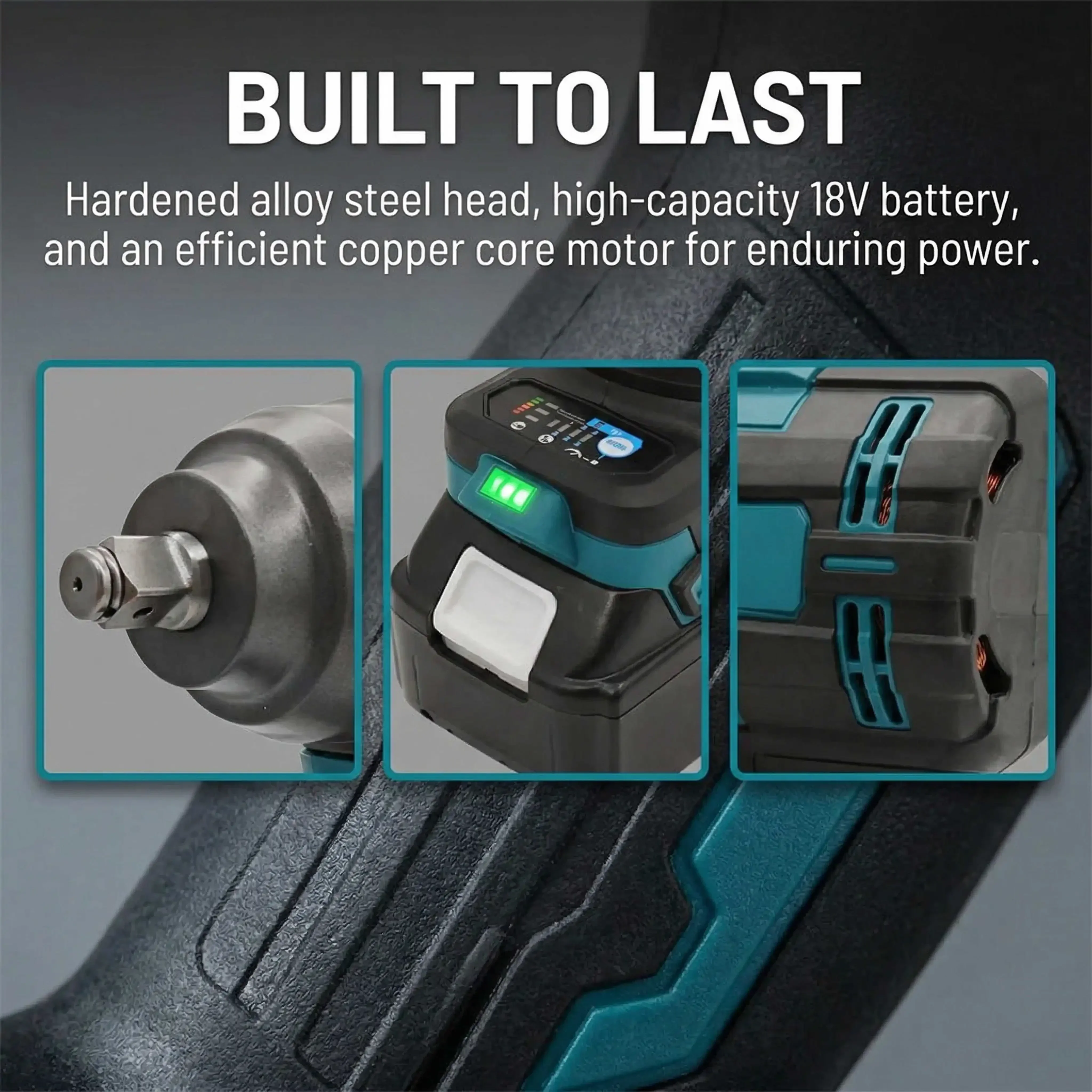 Makita 18V Brushless 1000Nm Bare Impact Wrench High Torque Unit For Vehicle Tire Maintenance Home DIY No Battery