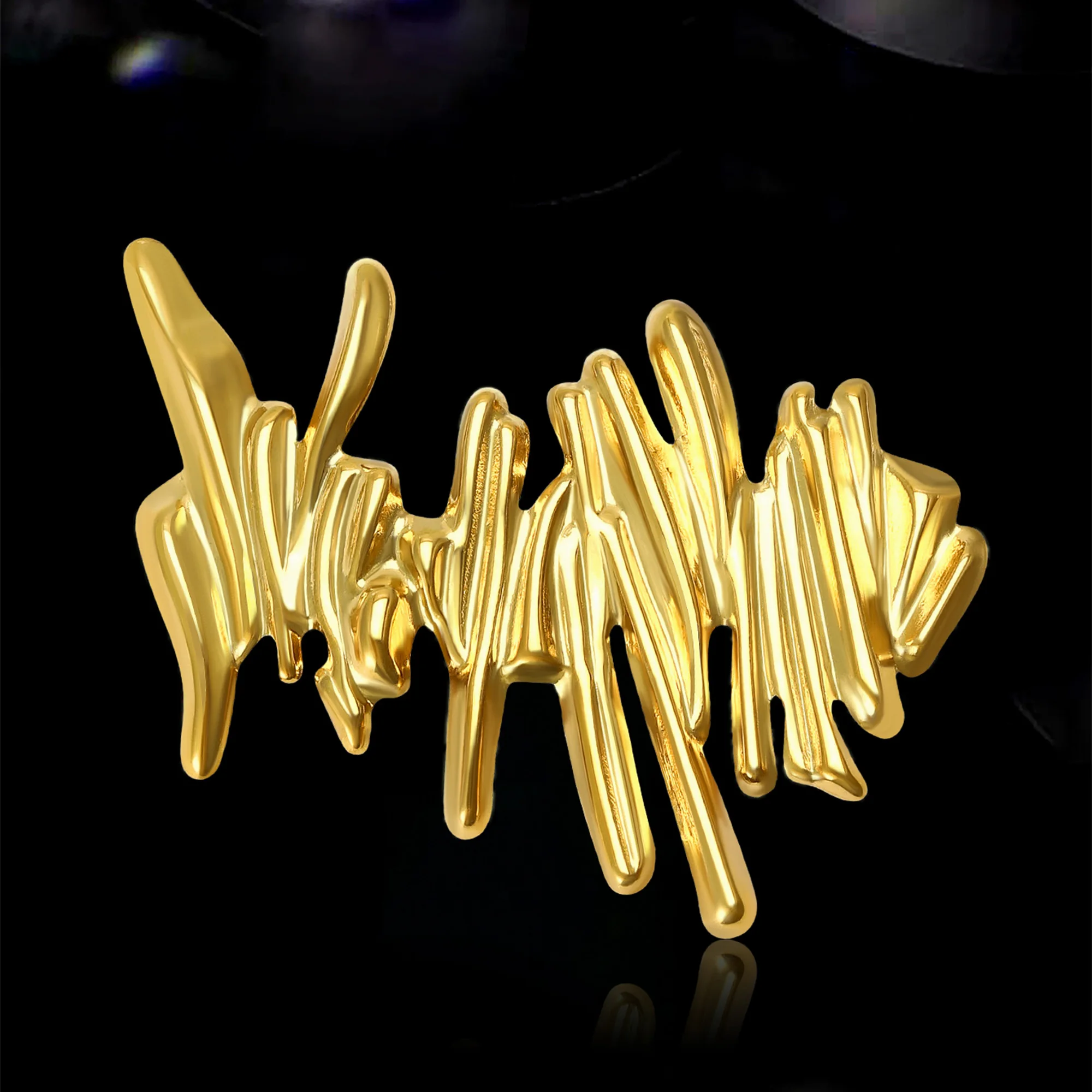 

Fashion Stainless Steel Ocean Wave Brooches for Women Unisex Sea Pins Event Party Luxury Gifts Decoration Clothes Accessories