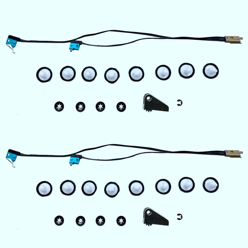 

2X For Tesla Model S Door Handle Upgrade Repair Kit Microswitch Harness 1016009-00-C Handle Paddle W/Door Panel Clips