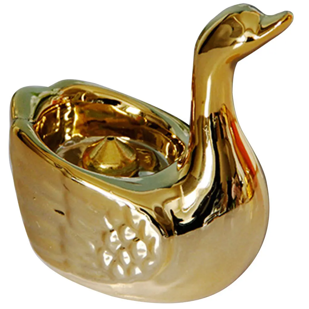 

Ceramic Incense Holder Swan Incense Burner Compact Desktop Decoration Aroma Relaxing Gift Home Study Sauna Table