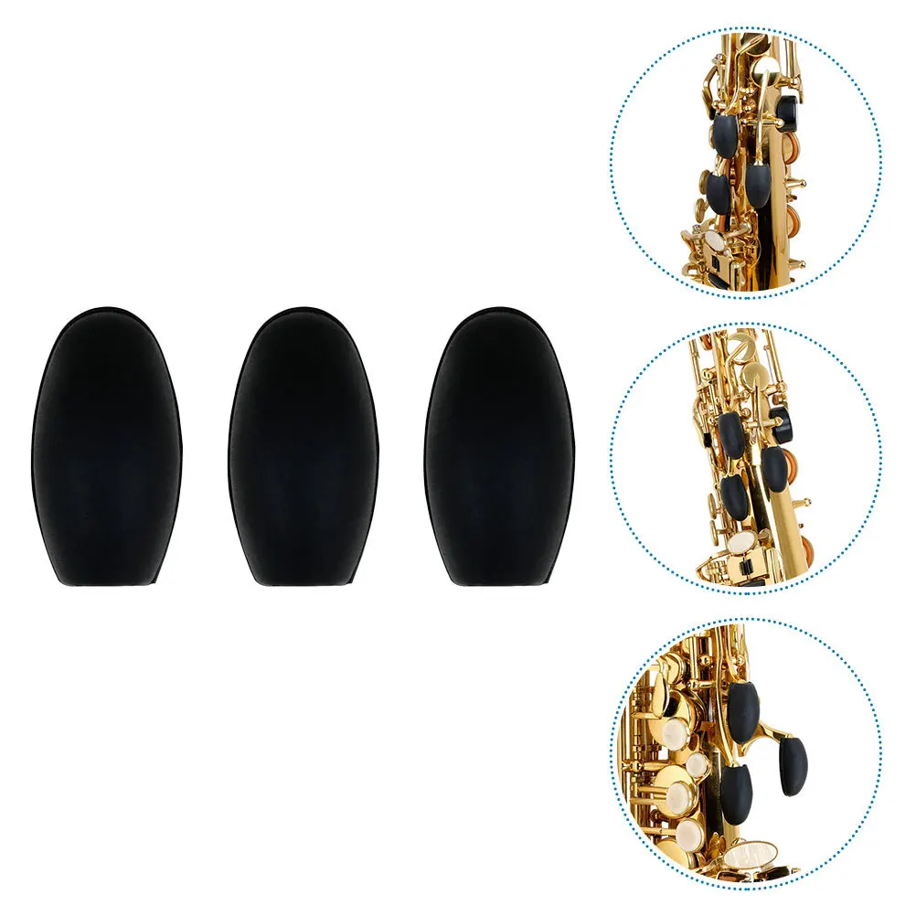 

3Pcs Saxophone Side Key Silicone Covers Protective Pads Palm Button Sax Key Supplies Professional Protective Tool