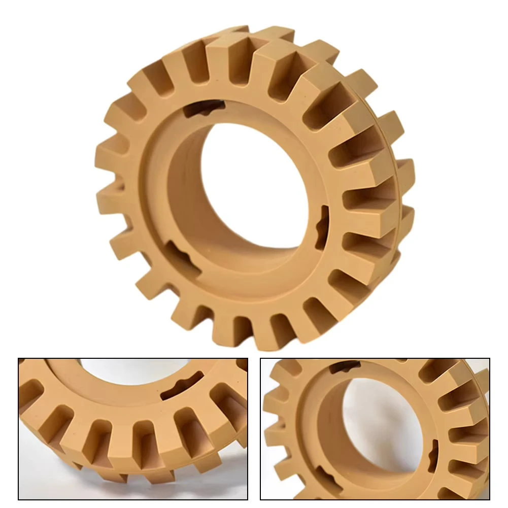 4-Inch Rubber Car Eraser Wheel Removal Car Glue Adhesive Decal Sticker Quick Removal Tool Yellow Sticker Body