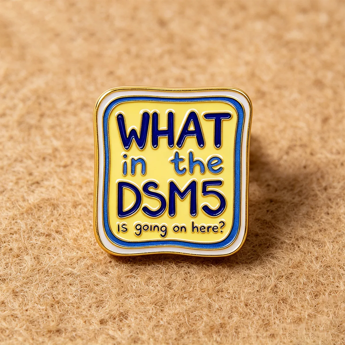 Was passiert hier im DSM 5? Emaille-Anstecknadel Brosche Anstecker Abzeichen Kleidungszubehör Modeschmuck Geschenke für Freunde – Detail 5