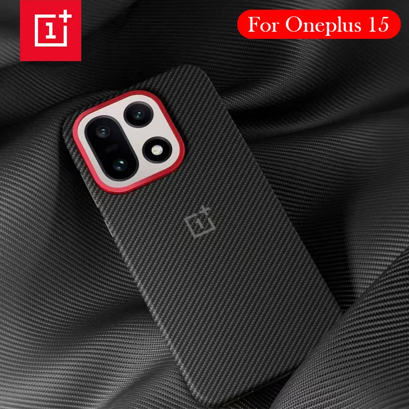 Original Carbon Fibre Case For Oneplus 15 Kevlar Wireless Charging Back Cover Case for ONEPLUS 15 5g