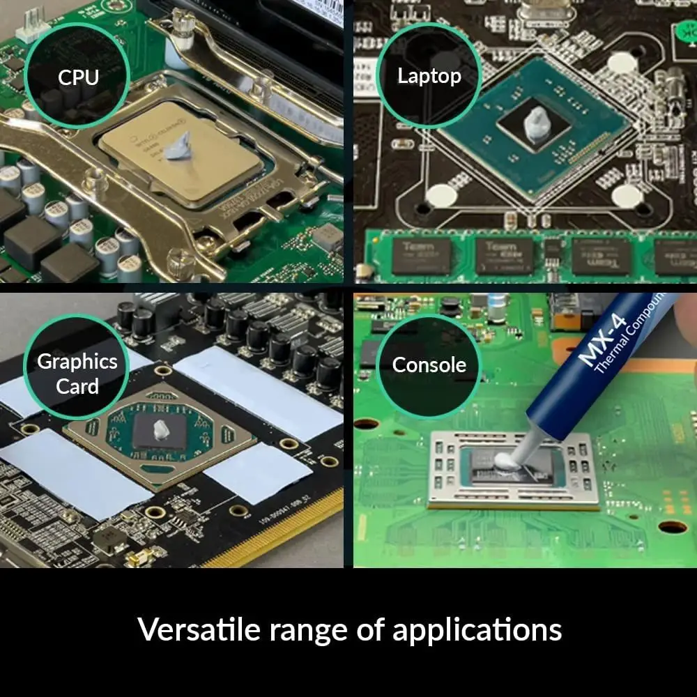 Procesador de grasa térmica MX-4 4g, pasta térmica, Enfriador de CPU GPU, ventilador de refrigeración, disipador térmico conductor de fluido, yeso, nuevo