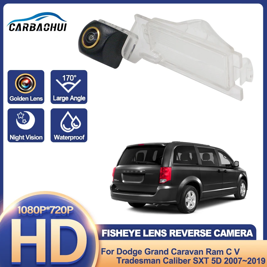 170 Grad HD 1080x720P Hinten Kamera Für Dodge Grand Caravan Ram C V Handwerker Kaliber SXT 5D 2007 ~ 2019 Reverse Parkplatz Monitor