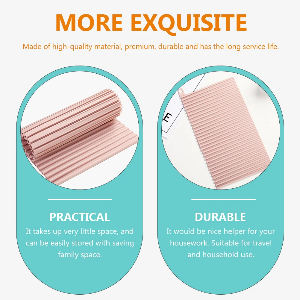 

Soft Non-slip Washboard Washing Home Silicone for Laundry Small Clothes Collapsible