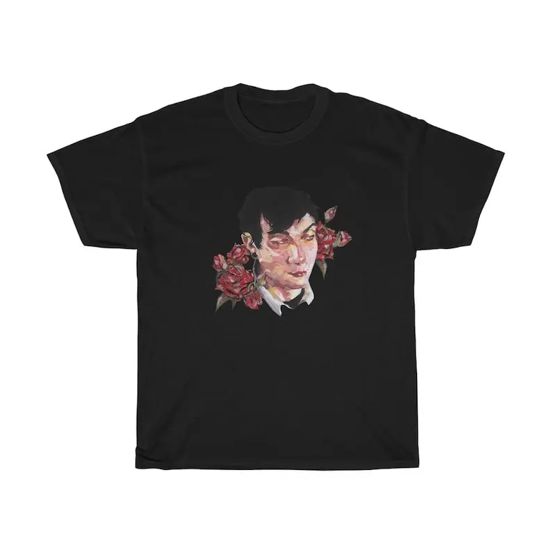Frank Iero Roses Portrait Unisex Heavy Cotton Tee