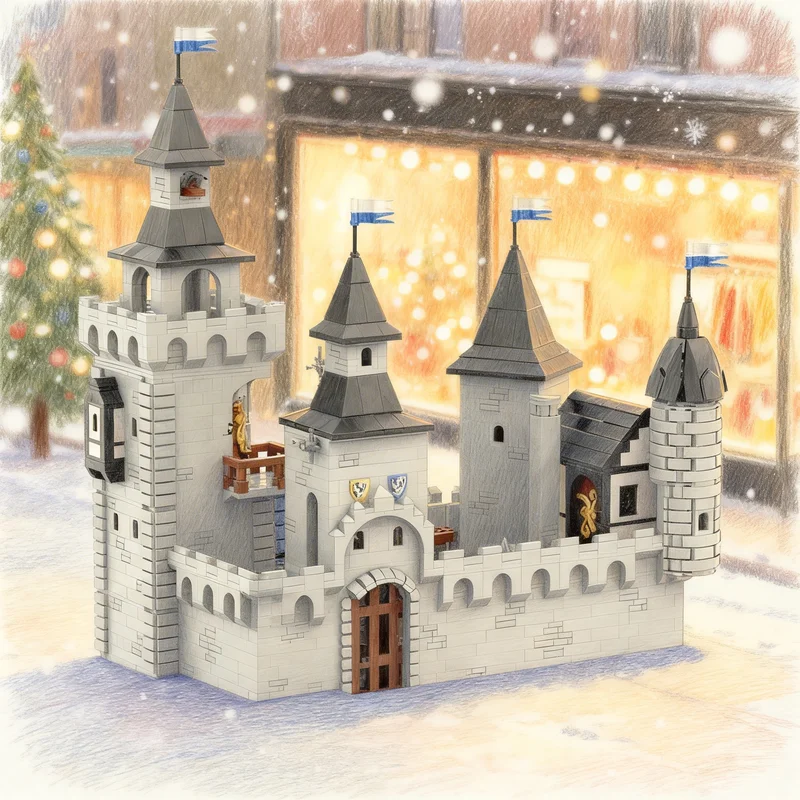 

5524 деталей MOC: Модель Замка «Чёрный Сокол» (S Eyrie Castle) — Конструктор для творчества, коллекционный декор, подарок для детей, премиум-качество