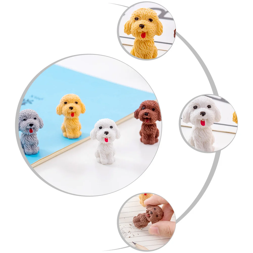 

20 шт., ластики для медведей и собак, набор ластиков с героями мультфильмов, милые животные, студенческие канцелярские принадлежности, школьные принадлежности, разные цвета