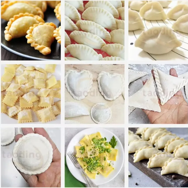 

American 110V Samoosa Making Machine Automatic Samosa Folding Dumpling Maker Maquina Para Hacer Empanadas Mini Ravioli Machine