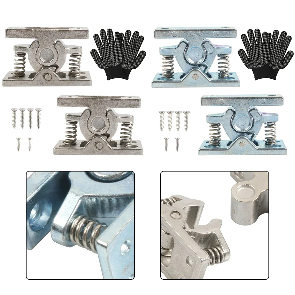 

2x Zinc Alloy Heavy Door Holder for RV For Trailers Boats Garage Doors Smooth Spring Loaded Mechanism Easy Install