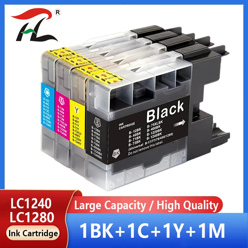 For Brother LC1280 Ink for Brother LC1240 LC1220 for MFC-J280W MFC-J425W MFC-J430W MFC-J435W MFC-J5910DW MFC-J6510DW DCP-J925DW