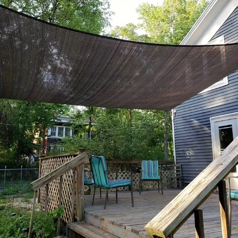 80% UV Protection Vinyl Shade Cloth with Grommets - Perfect for Garden, Patio, Greenhouse, Breathable Privacy Screen