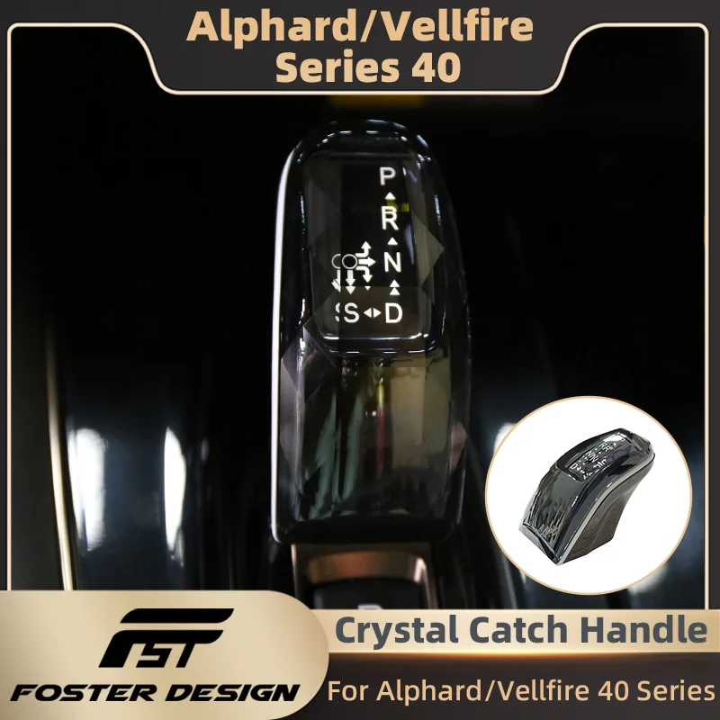 

Car Crystal Gear Knob Crystal Catch Handle For Toyota Alphard Vellfire 40 Series Interior Upgraded Accessories