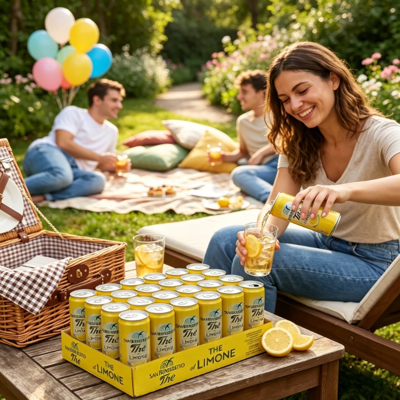 24 sztuki SANBENDETTO Lemon Iced Tea 330m za $30.93 / ~118zł