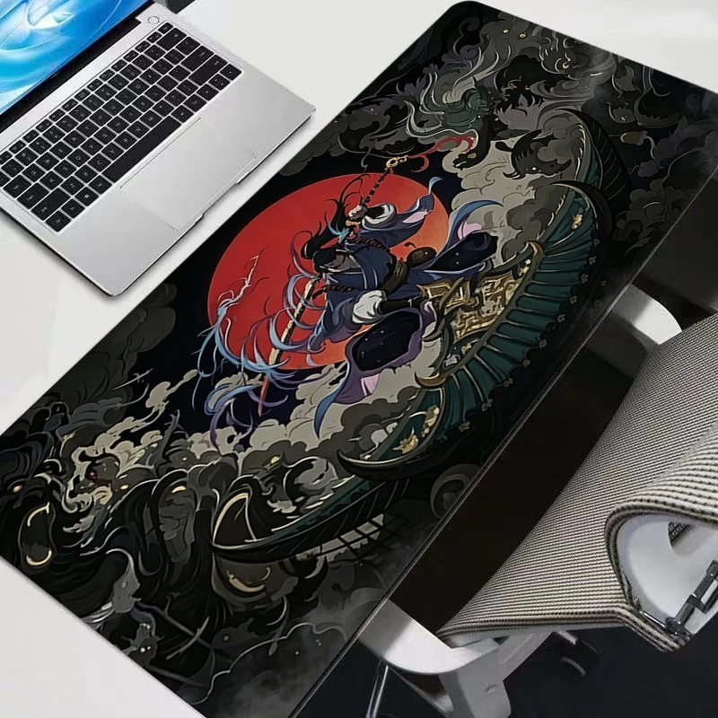 Mouse Pad Japanese samurai style Gamer Large XXL Keyboard Desk Mouse Mat Carpet Rubber Tapis Souris Gaming Notbook Mousepad
