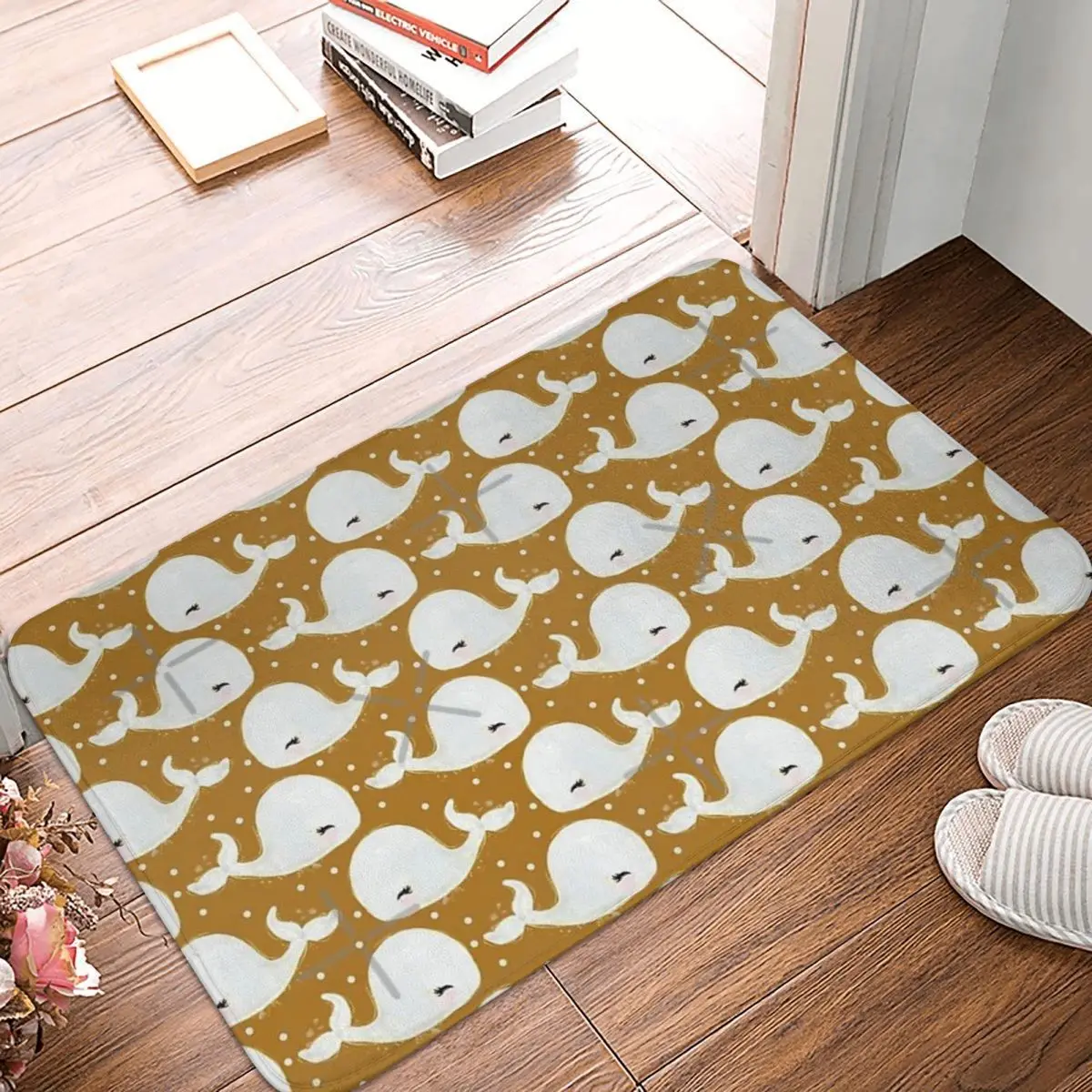 

White Whale 40x60cm Carpet Polyester Floor Mats Fashionable Living Room Indoor