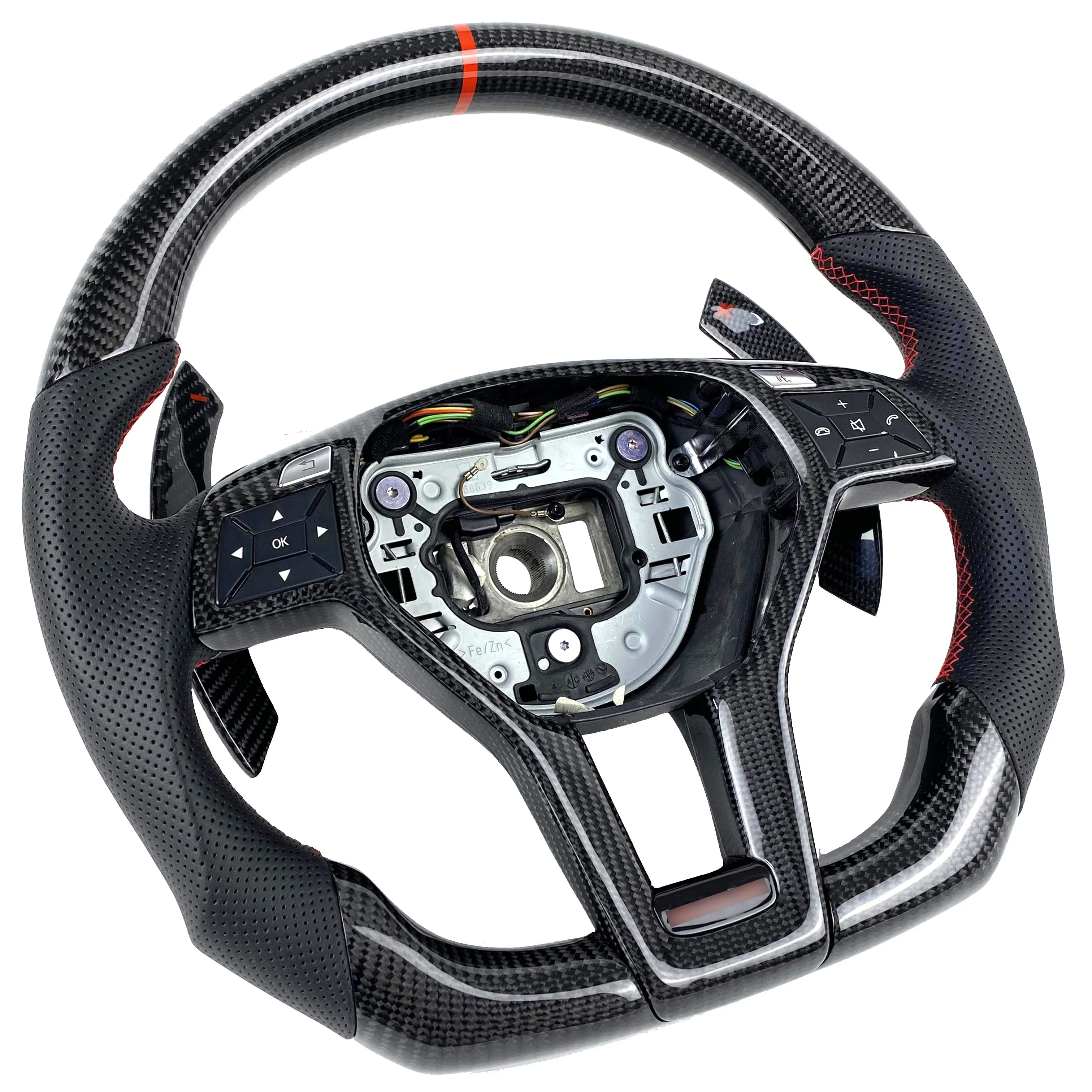 custom carbon fiber steering wheel For Mercedes Benz 2010 2011 2012 2013 CLS W176 GLA CLA GLC A B C E-Class GLK M W204 AMG