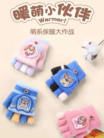 Genuine Paw Patrol Winter KIDS Glove Chase Marshall Skye Everest Rubble Zuma Rocky Ryder Children Mittens Christmas Gift 2-6T