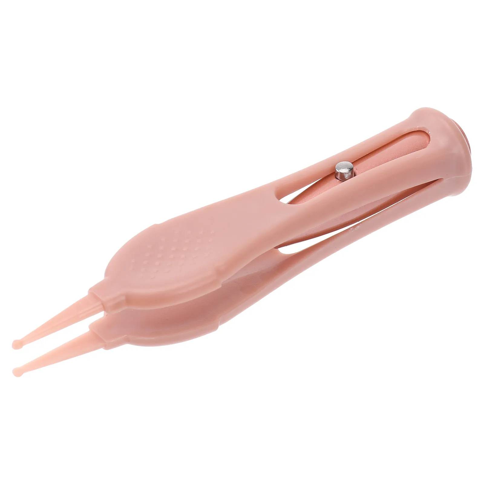 

Baby Booger Nose Tweezer Pink Stainless Steel Silicone Lightweight Safe for Nose Ears Navel Eye Cleaning Baby Tweezer Clip