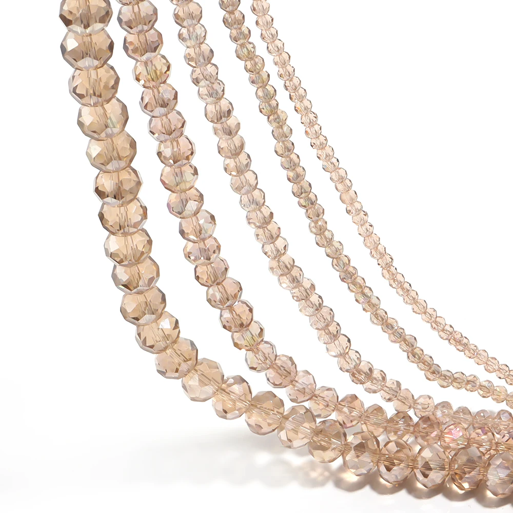 Champagne Crystal Beads for DIY Jewellery Making