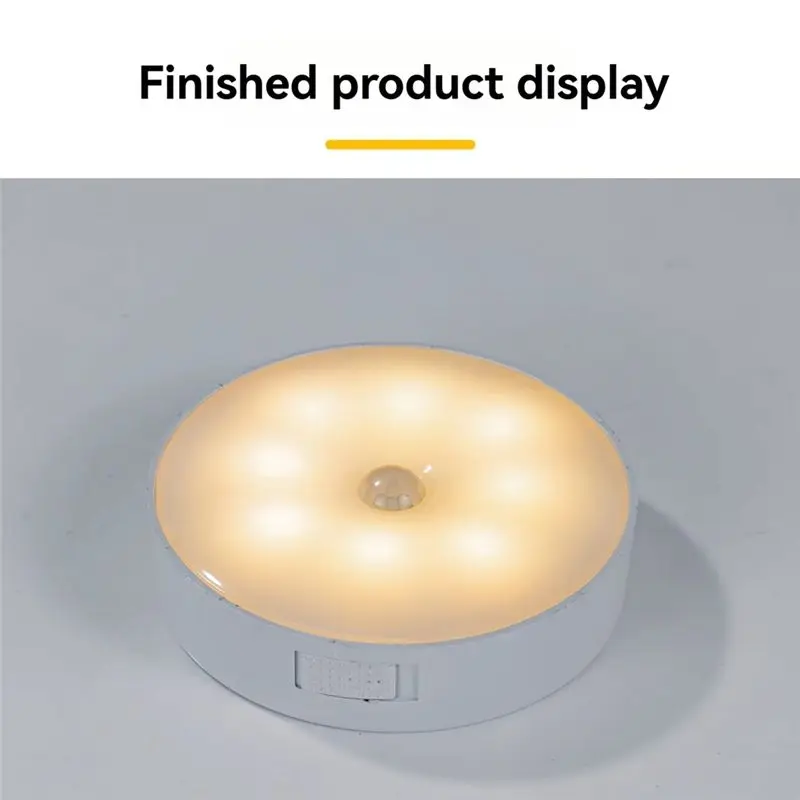 Y47A DIY Human Body Sensing LED Light Kit, Motion Sensor Light, 300mAh Battery, for Bedroom Wardrobe Storage Area