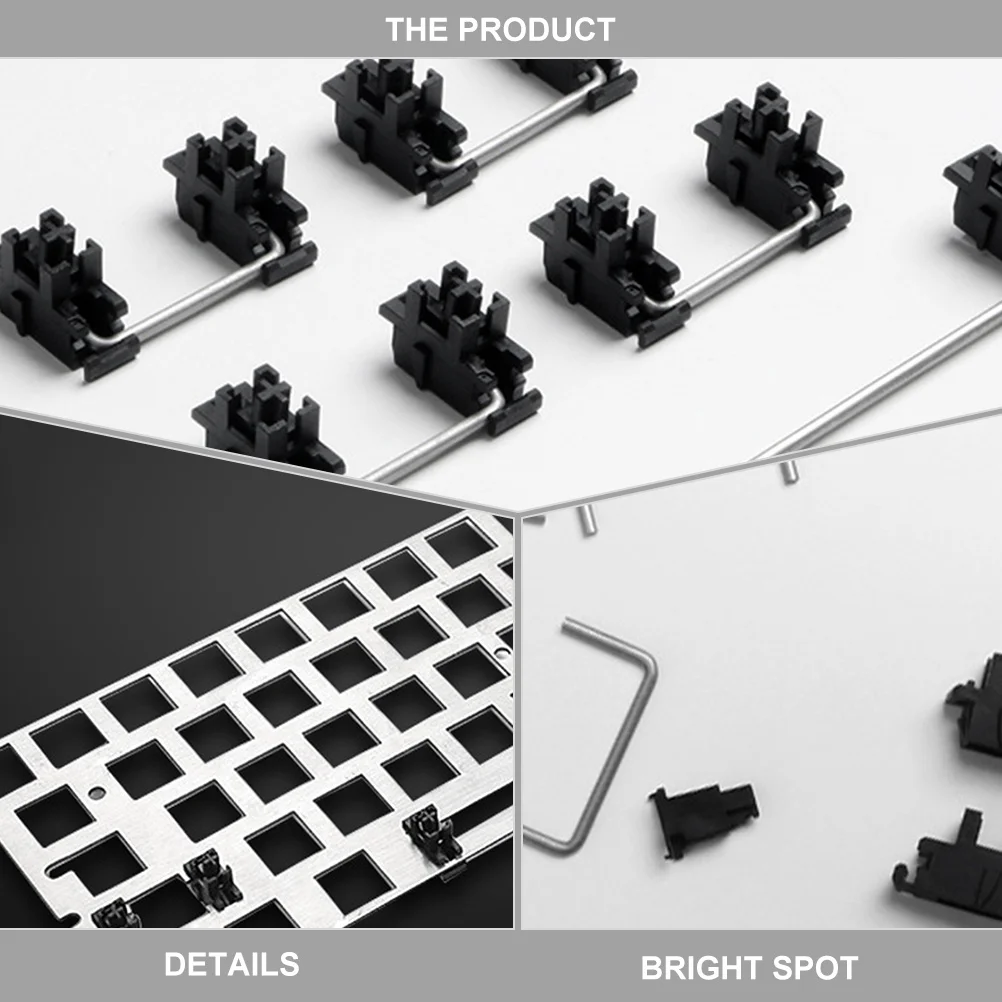 

1 Set 6.25U 2U Mount Plate Stabilizer For Mechanical Keyboard Satellite Replacement Diy Kit Key Stabilizer Computer Accessory