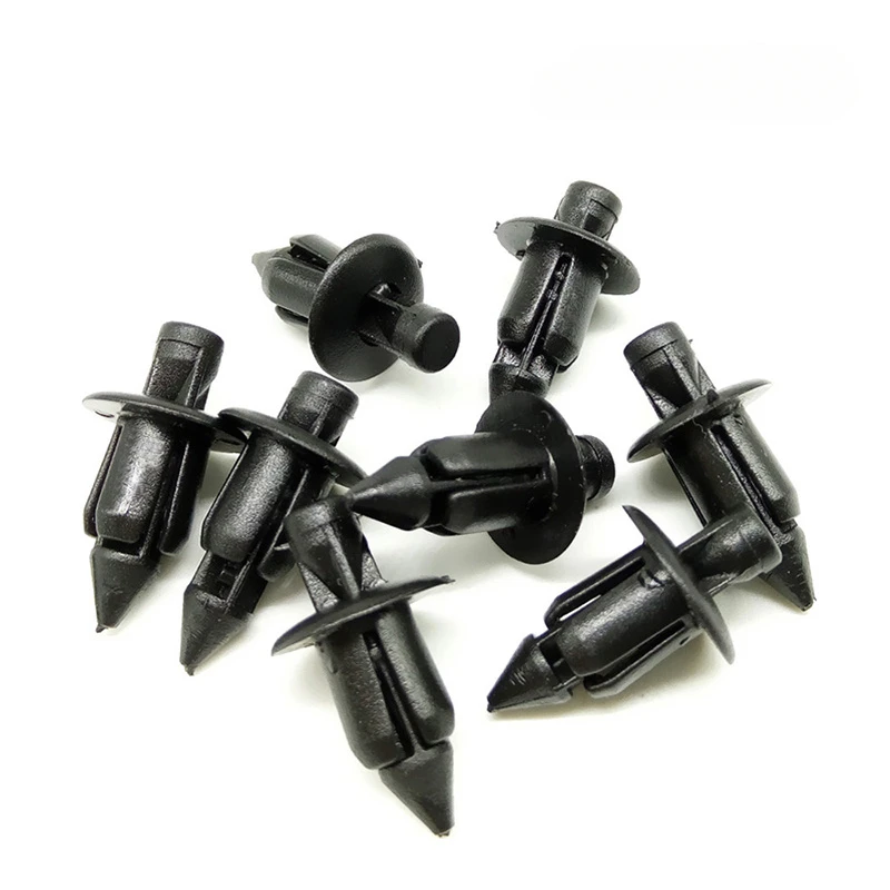 100 Pcs Plastic Bicycle Fairing Rivet Setting Panel Fastener Clips For Honda Fastener Clips For Honda Suzukii  Kawasakii