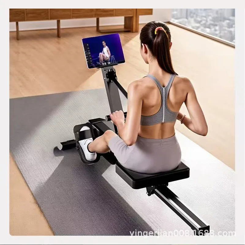 Yingerjian Super Fat Burning Intelligent Rowing Machine Home Gym Trainer Magnetic Control Silent Rowing Machine Aerobic Fitness