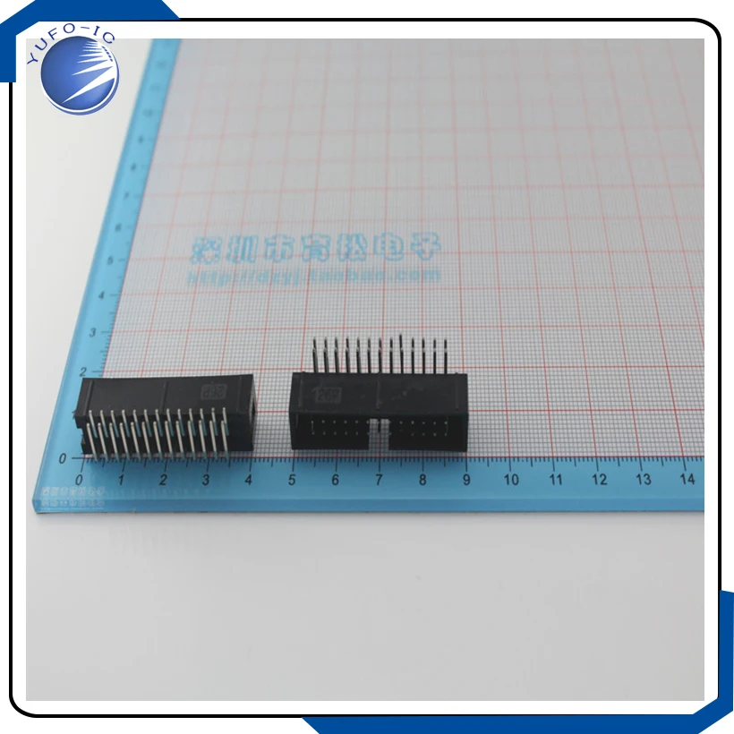 10PCS/LOT  A simple horn curved needle DC3-26P 26 foot spacing 2.54MM ISP interface JTAG socket