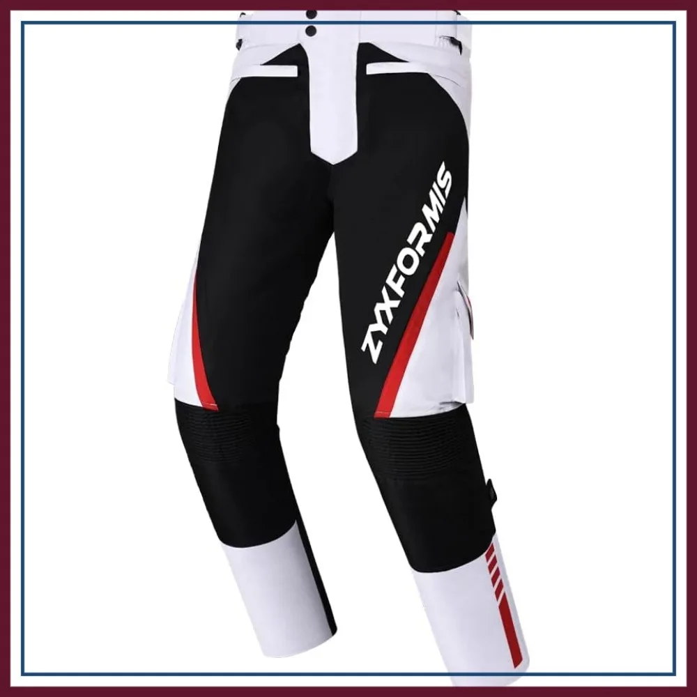 

Motorcycle Pants for Men Waterproof Windproof Riding Gear with Removable Armor All Season