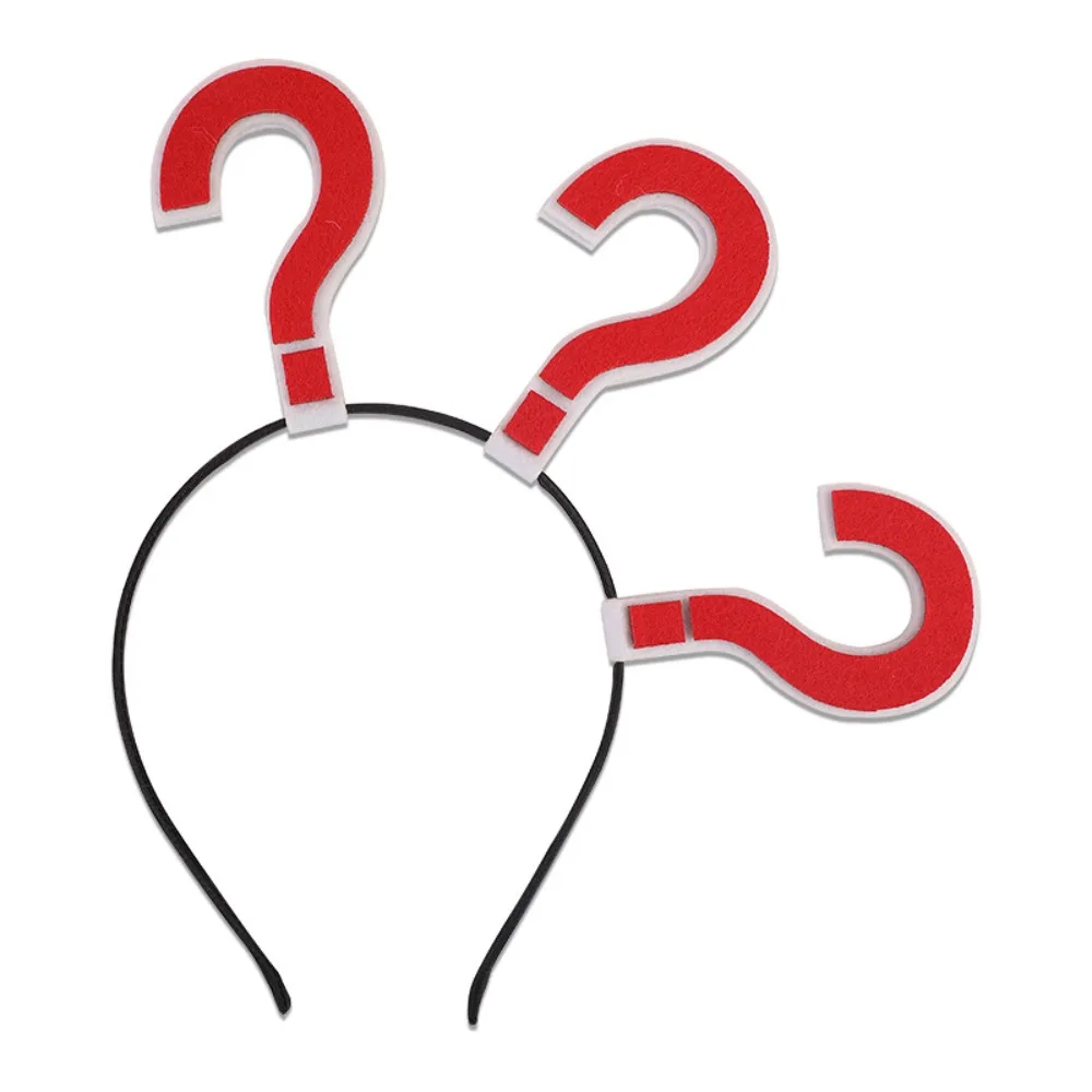 

Question Mark Halloween Headband Halloween Decoration Supplies Cosplay Photo Props Cosplay Headband Halloween Headwear